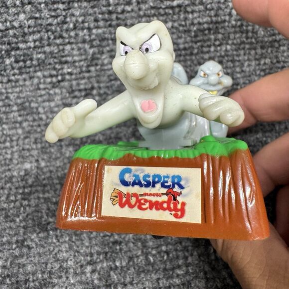 RARE 1998 Fatso Stinkie Stretch 4.25" Burger King Action Figure Casper - Picture 9 of 10